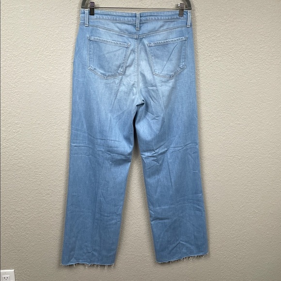 New L’Agence Scottie Wide Leg High Rise Jeans Bayview Light Blue Sz 31 - Picture 4 of 12